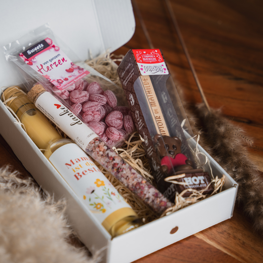 Muttertag Geschenk Set - Likör & Feinkost für Mama