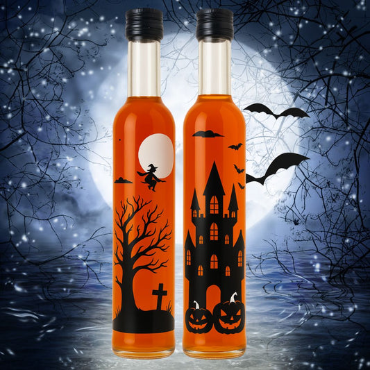Halloween Likör Mango Habanero Schnaps in spooky Designflasche