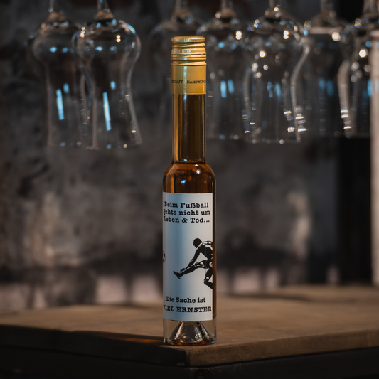 König Fußball Likör | Fußball Etikett | Butterscotch Likör 20%