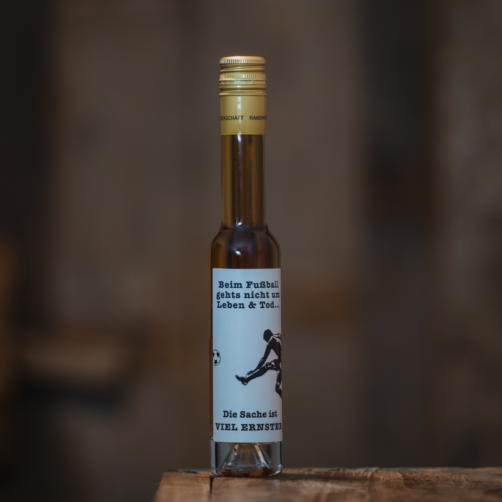König Fußball Likör | Fußball Etikett | Butterscotch Likör 20%