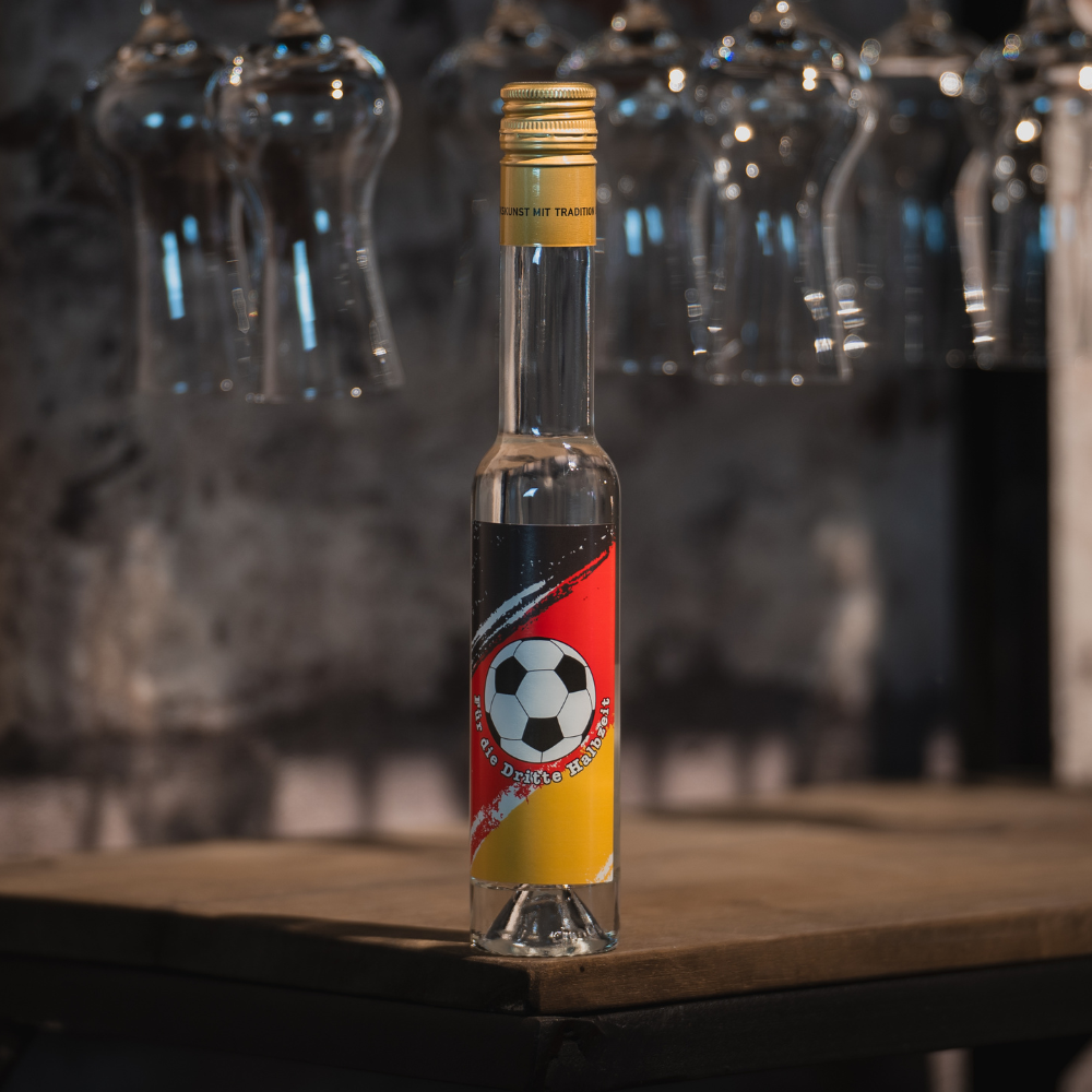 Deutschland Schnaps | Fußball Etikett | Marillen Spirituose 35%
