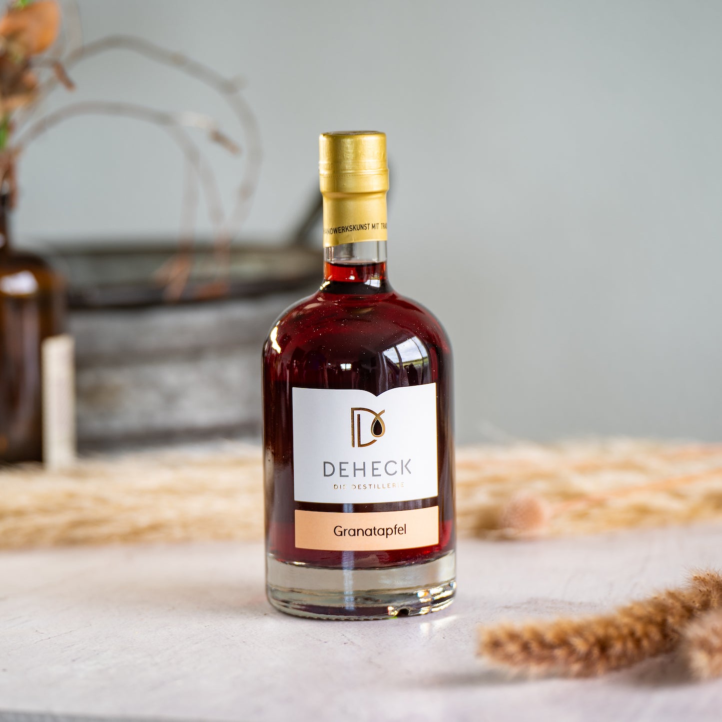 Granatapfel Likör von Deheck in der 500 ml Flasche