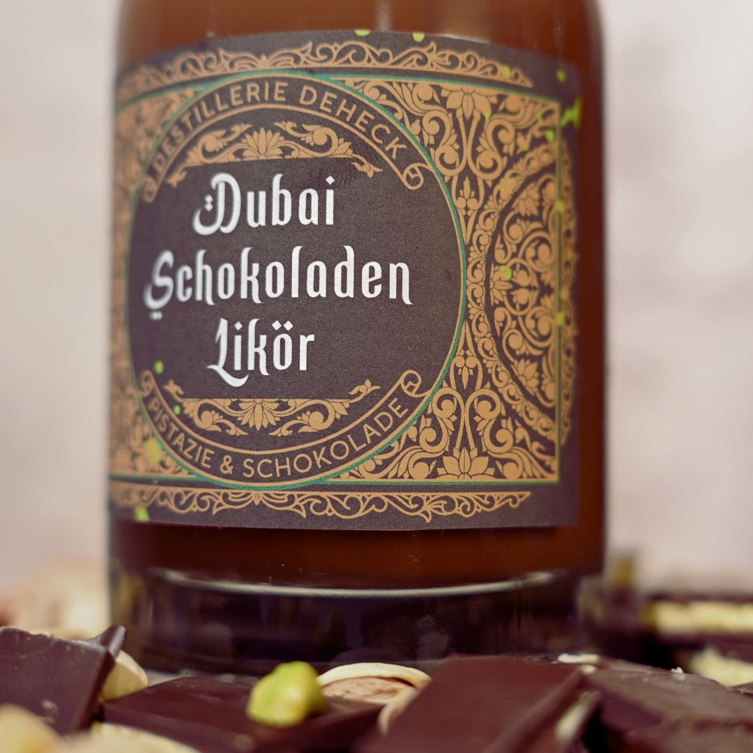 Dubai Schokolade Sahnelikör | authentischer Dubai Likör wie die Trend-Schokolade | 15%
