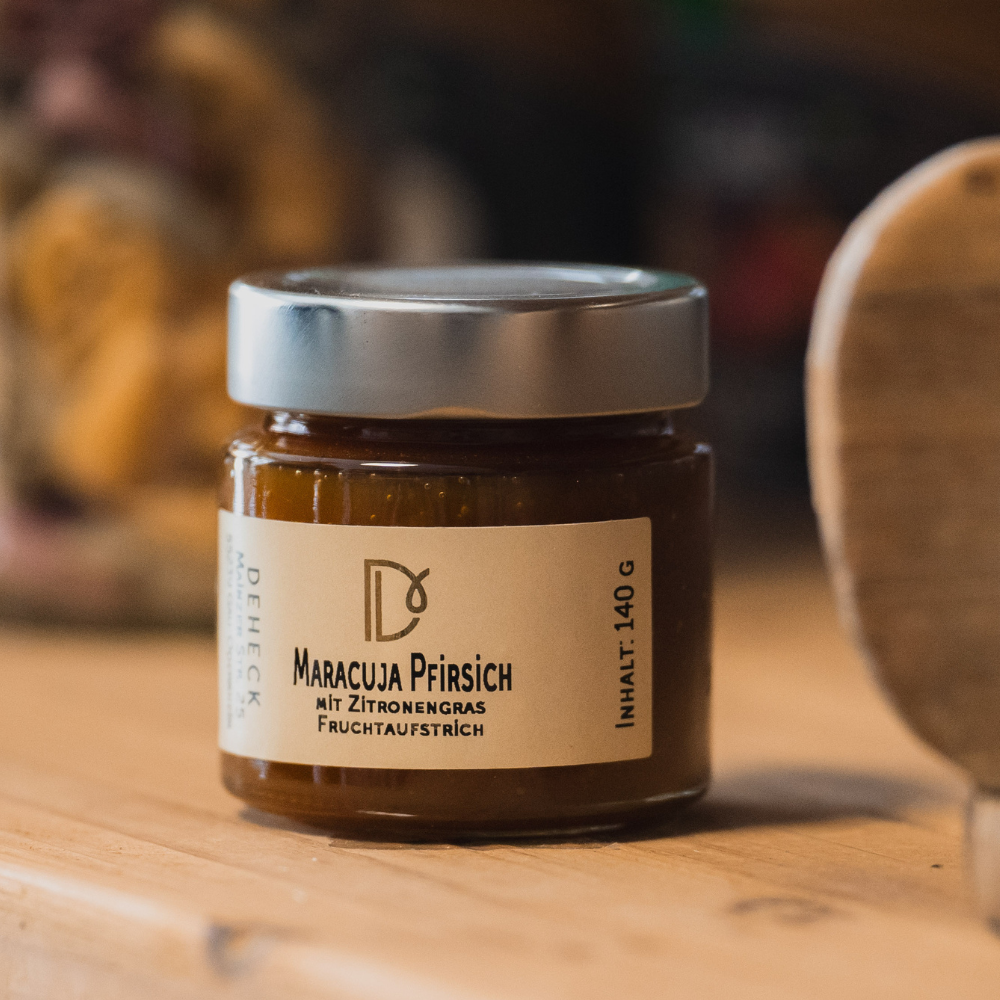 Maracuja Pfirsich Aufstrich mit Zitronengras