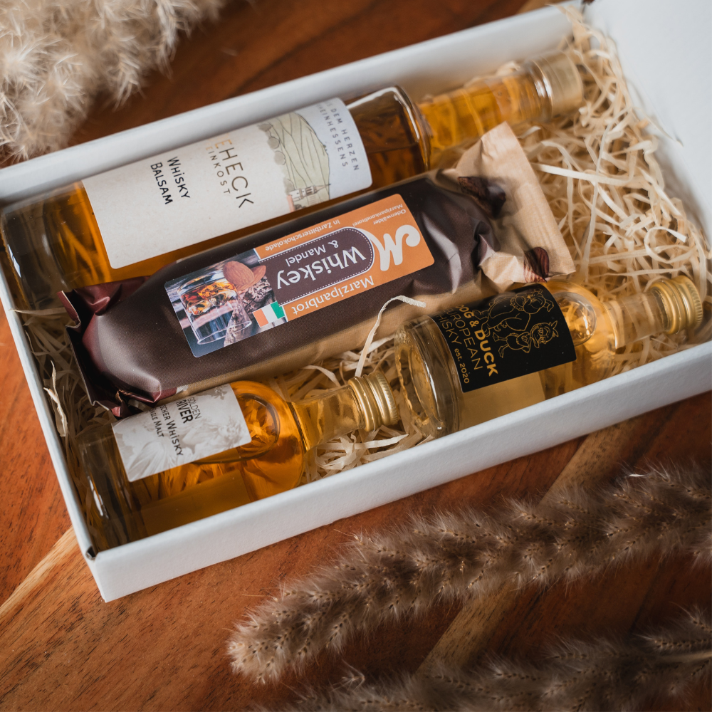 großes Whisky Geschenkset - Feinkost & Whisky