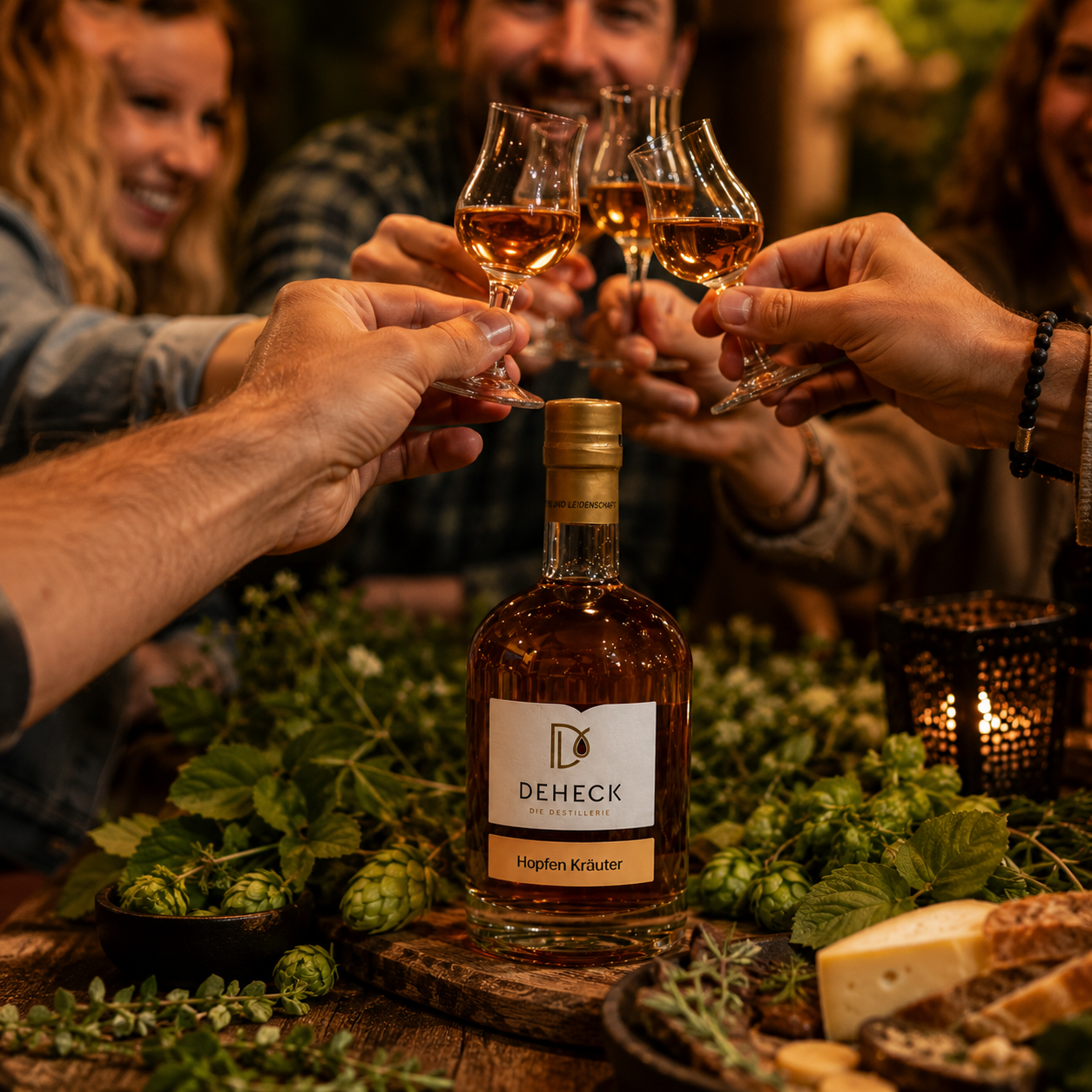 Hopfen Honig Kräuter Likör | Kräuter Schnaps mit fein-süßer Note | 50%