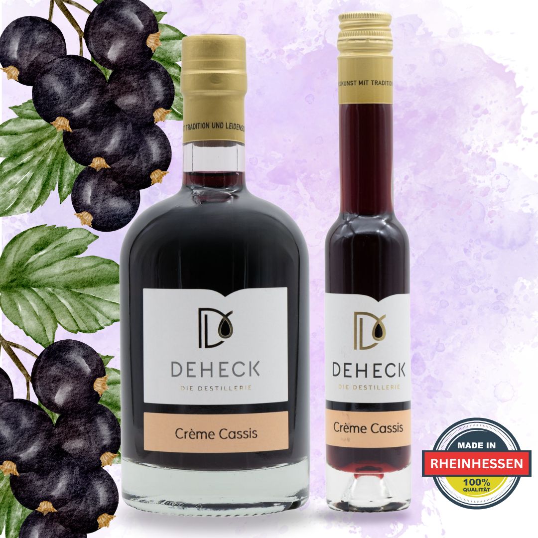 Creme Cassis Likör | extra cremiger Johannisbeeren Likör | 20%