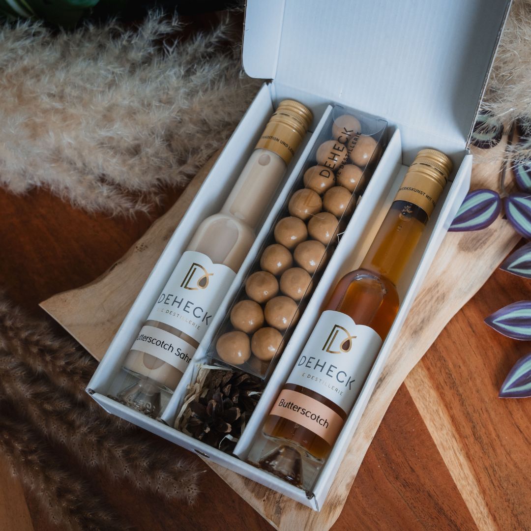 Butterscotch Geschenk-Set | Butterscotch Liköre & Butter-Scotch Süßigkeit