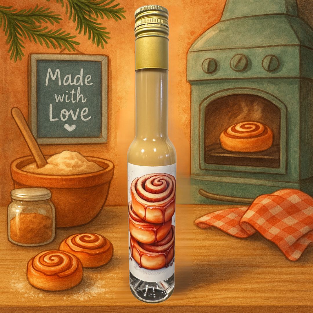 Zimtschnecken Likör kaufen und cremigen Zimt-Likör genießen - besonderer Zimtschnecke Likör von Deheck