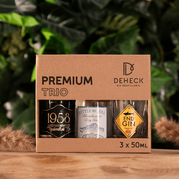 Gin Geschenk - Deheck Trio Gin Tasting Set