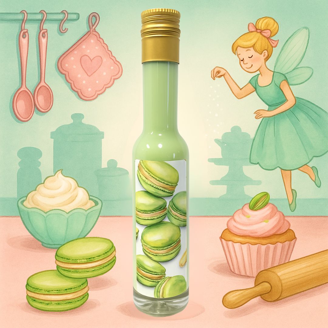 Macarons Pistazie Sahnelikör | Pistazien Likör zum Backen für Kuchen mit Likör | 15%