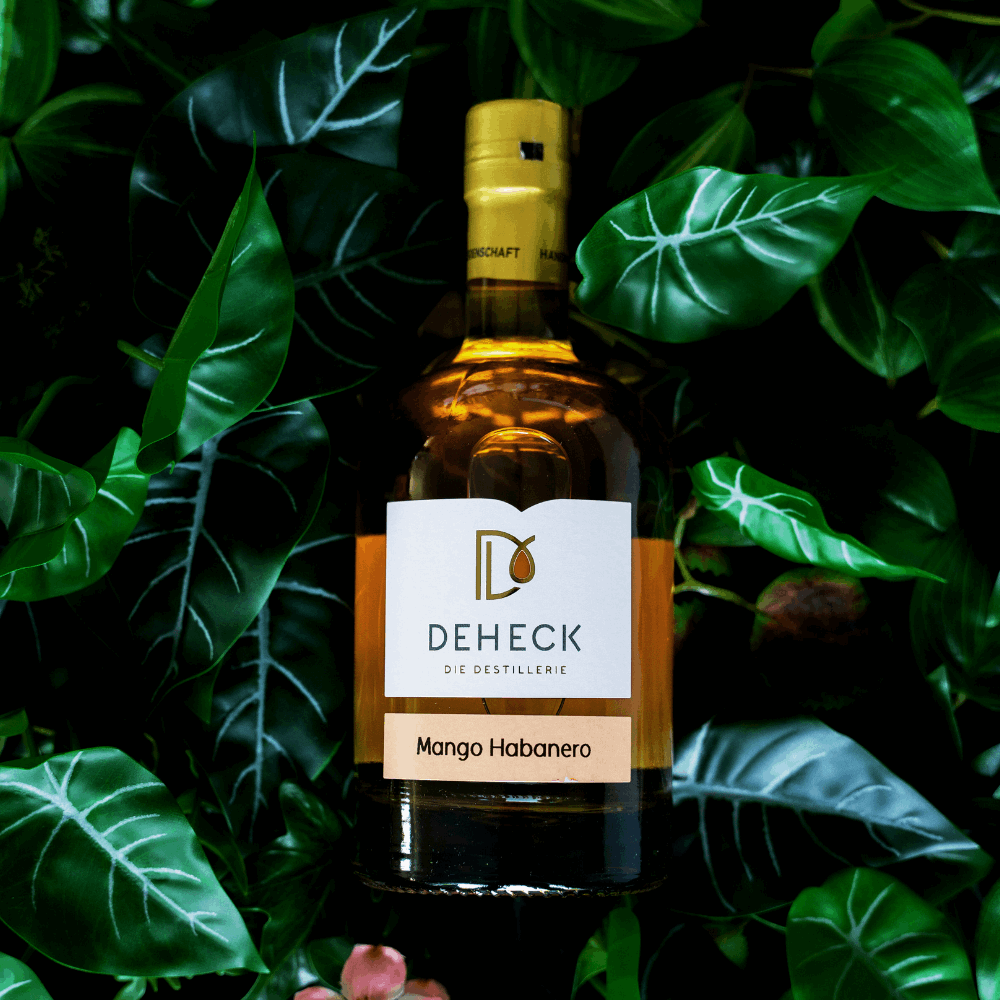 Mango Habanero Likör in der 500 ml Flasche von Deheck