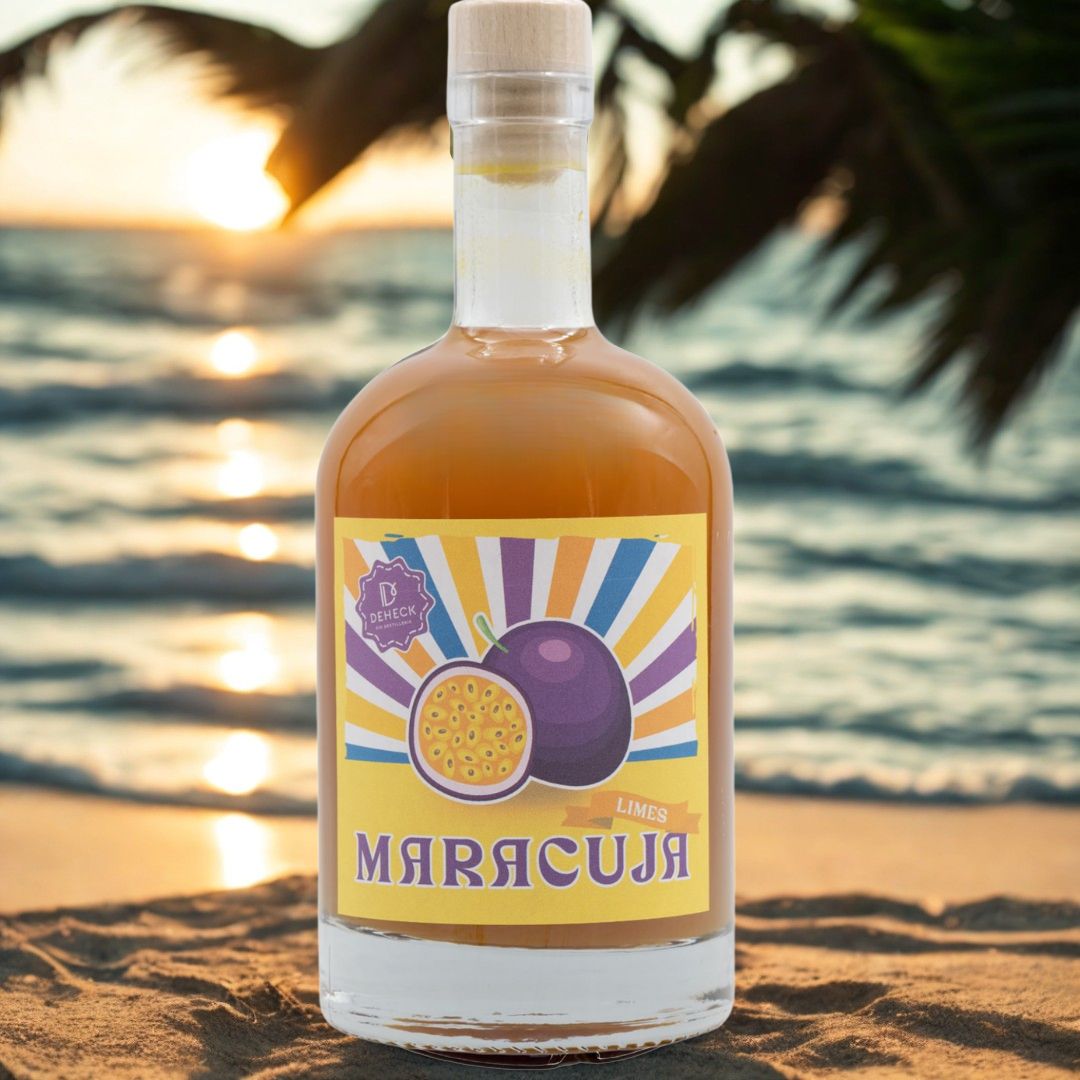 Maracuja Limes Likör | fruchtiger Maracuja Likör mit Fruchtpüree | 15%