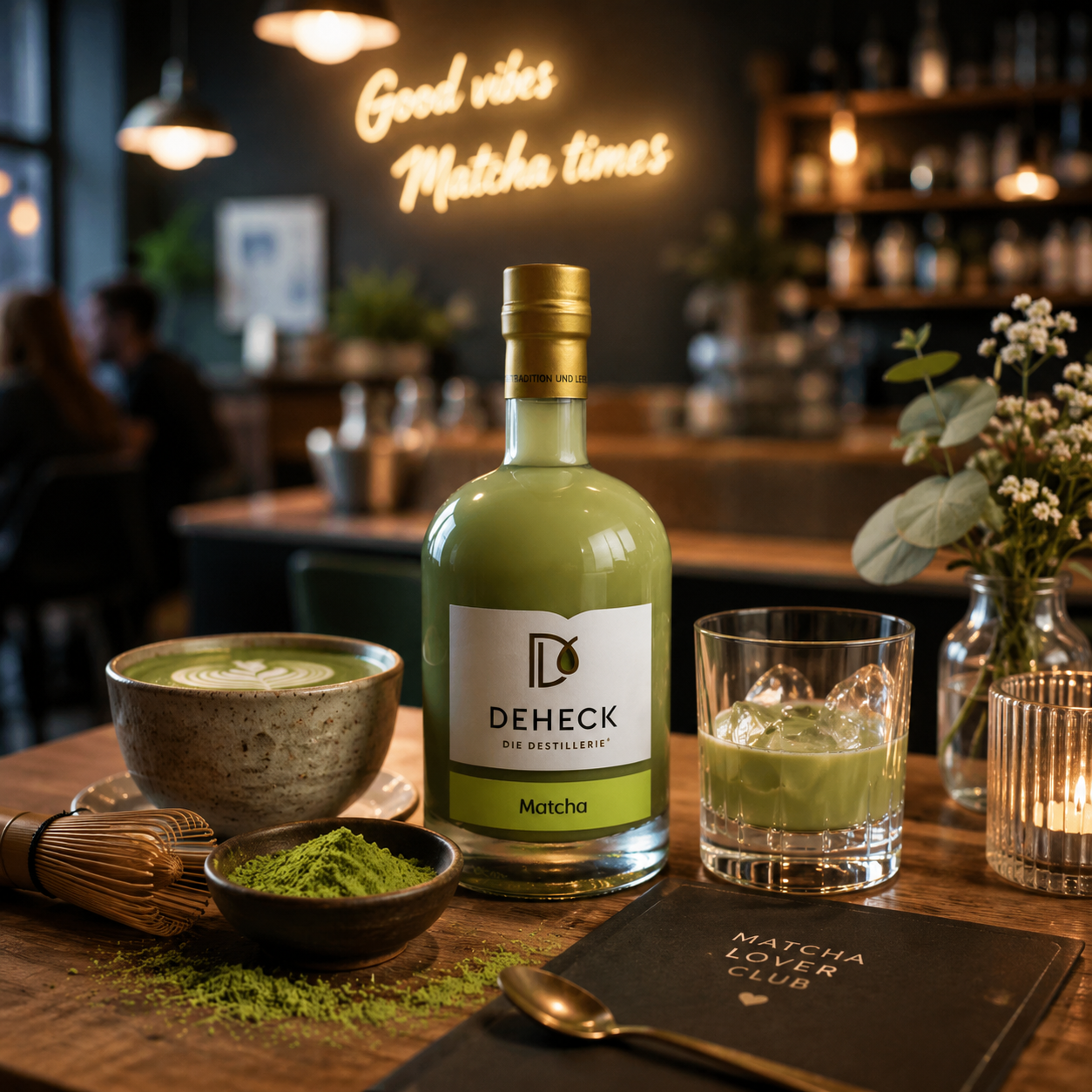Matcha Likör | cremiger Matcha Latte Sahnelikör | 15%