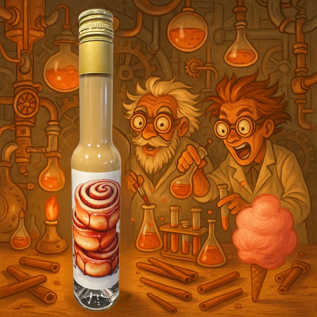 Zimt Sahnelikör, der als Likör zum Backen wunderbar funktioniert. Zimtschnecke als Likör - aromatisch und cremig