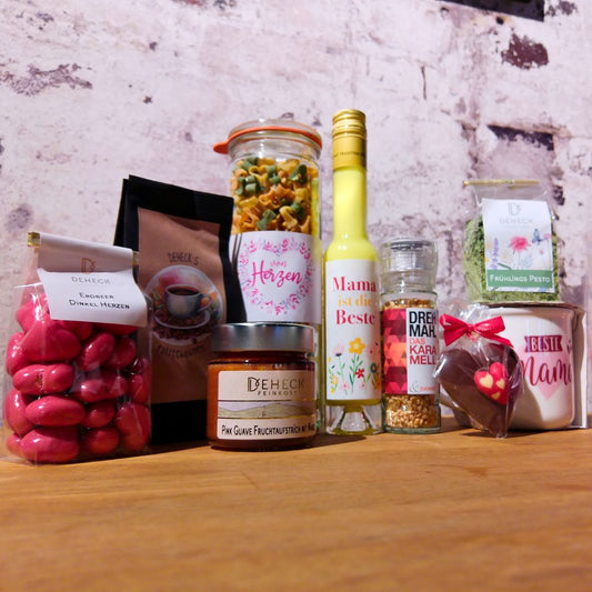 XXL Geschenk-Set für Muttertag | Danke Mama Box | mit Likör und Feinkost