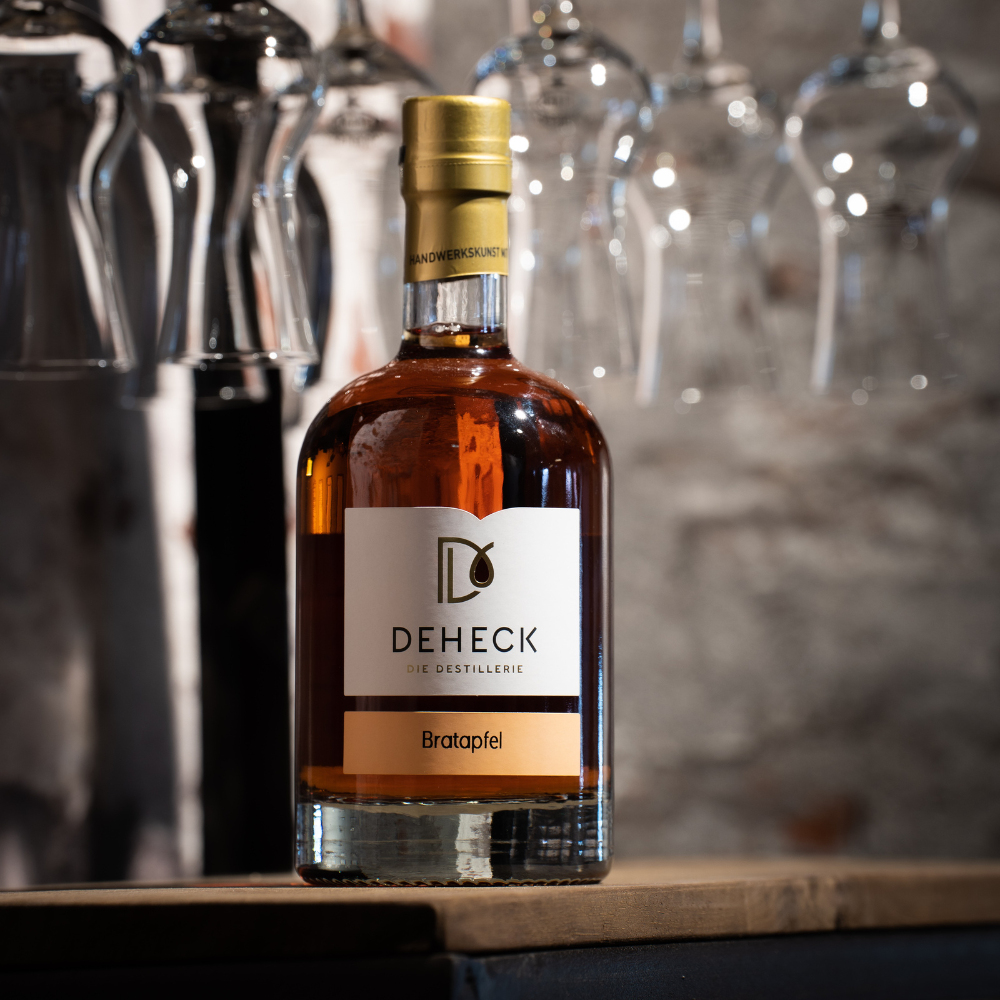 Bratapfel Likör Design Flasche | fruchtiger Weihnachtslikör | 20%