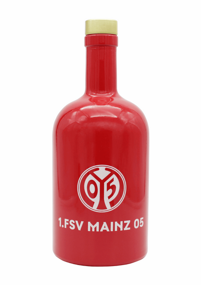 Weinbergpfirsich Likör Mainz 05 in 500 ml Flasche von der Destillerie und Likörmanufaktur Deheck