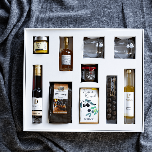 Ein Blick auf die Deheck Schlemmerbox für Whiksy: Ein Whisky Set der besonderen Art