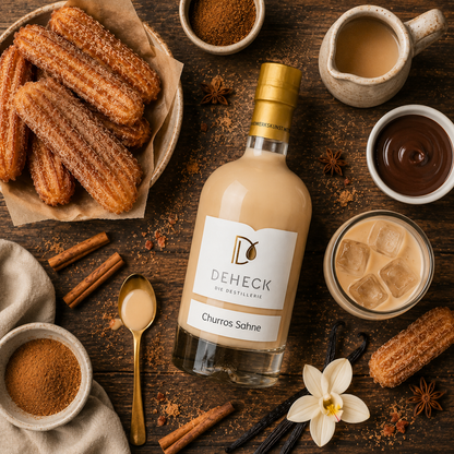Churros Sahnelikör | cremiger Churro Likör wie das spanische Trend Gebäck | 15%