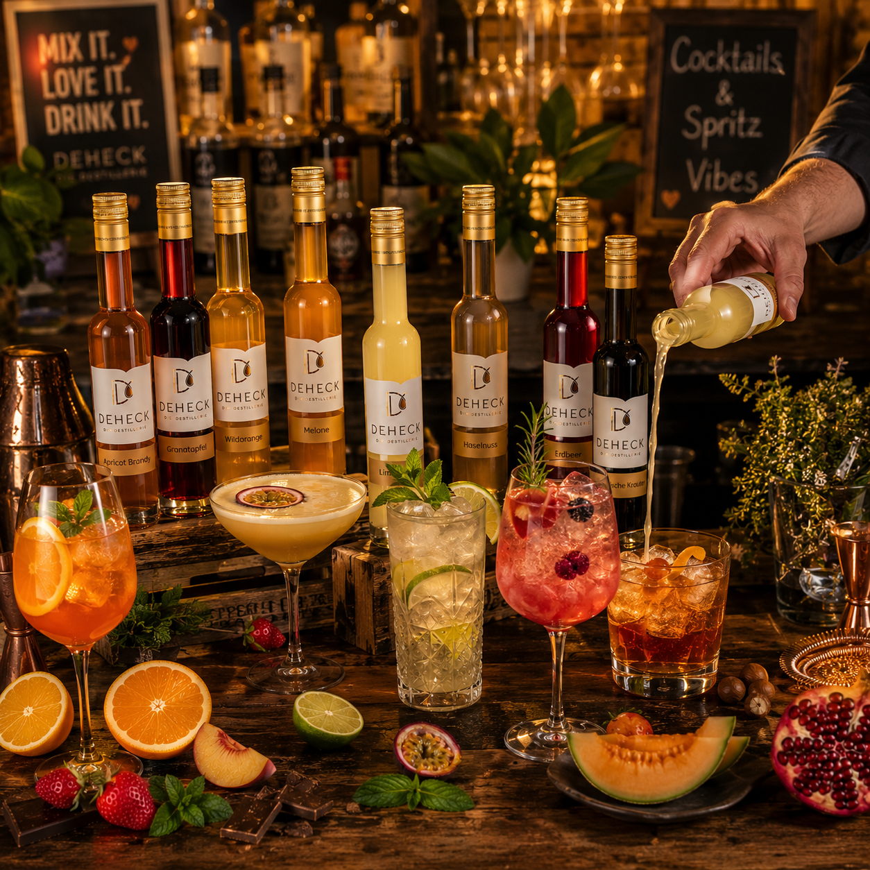 Probierpaket Likör fruchtig & kreativ | 10 x 0,1 L Fruchtlikör Set