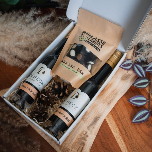 Lakritz Geschenk-Set | Geschenk für Laktritz Liebhaber | Lakritz Liköre & Lasse Lakritz