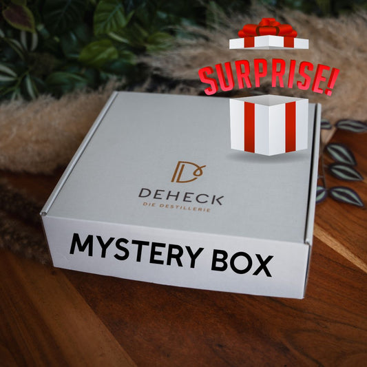 Mystery- Box - Überraschungsboxen Schnaps / Feinkost / Deko