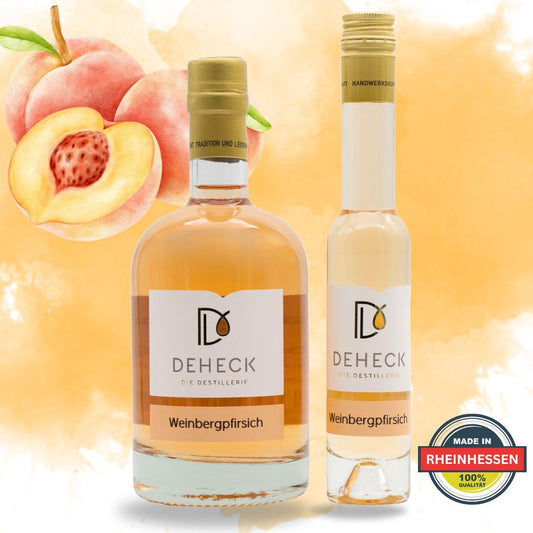 Weinbergspfirsich Likör | Pfirsich Likör mit fruchtig-citraler Note | 20%