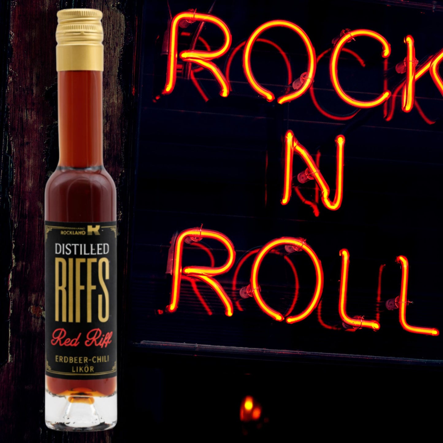 Rockland Radio Erdbeer Likör | mit dezenter Chili Note | 20% | Distilled Riffs
