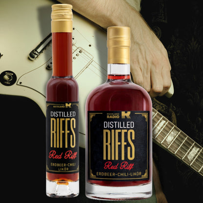 Rockland Radio Erdbeer Likör | mit dezenter Chili Note | 20% | Distilled Riffs