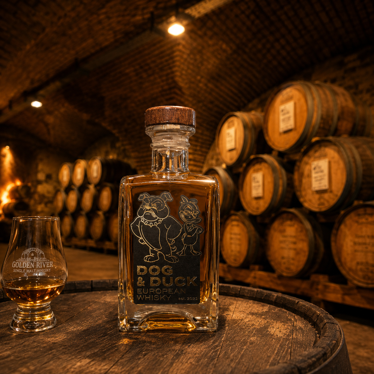 Europäischer Whisky Dog & Duck | European Blended Malt Whisky  | 44%