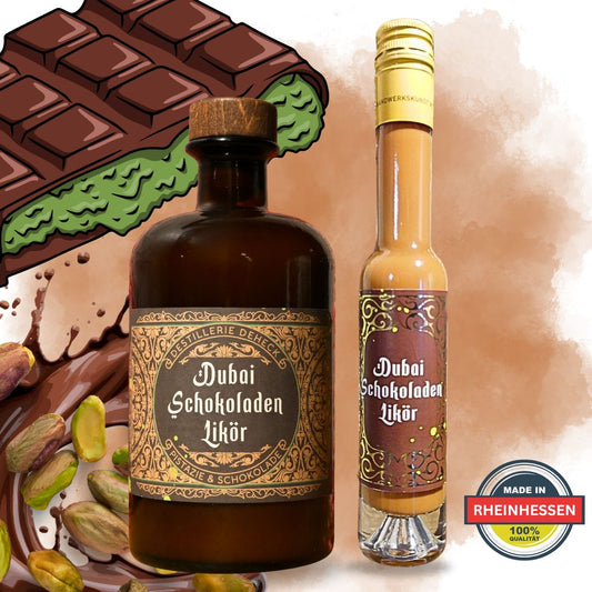 Dubai Schokolade Sahnelikör | authentischer Dubai Likör wie die Trend-Schokolade | 15%