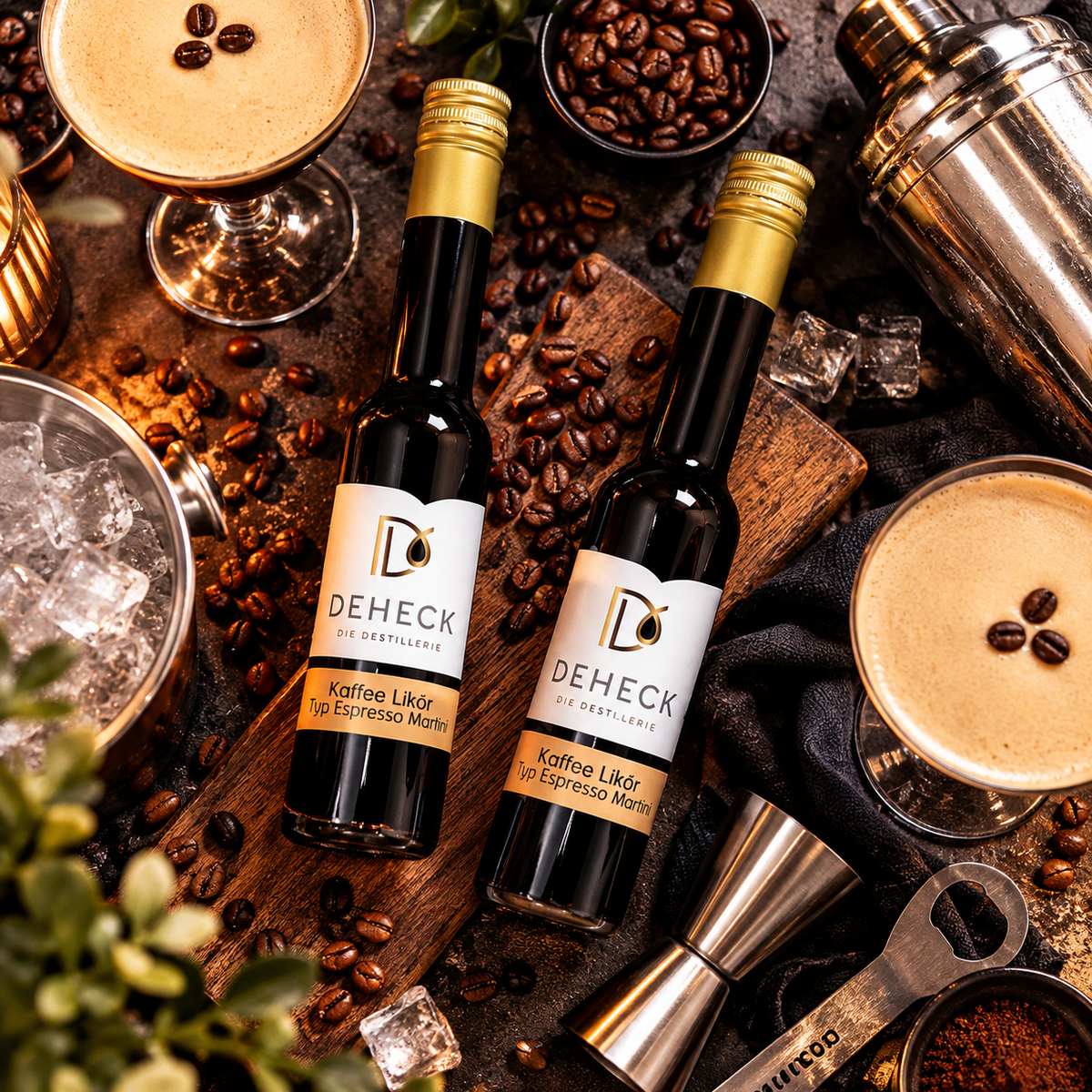 Espresso Martini Geschenk-Set I 2 Liköre & Cocktail Mix Set