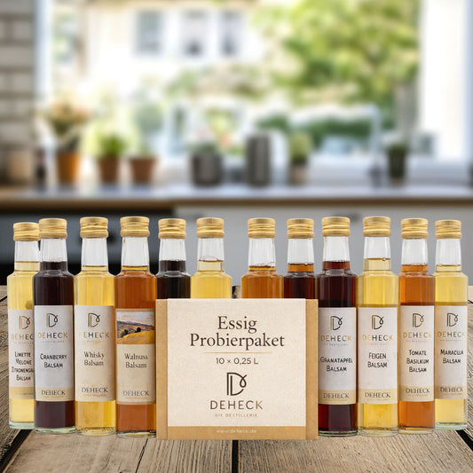 Essig Probierpaket | 10 x 0,25 L Essig Paket