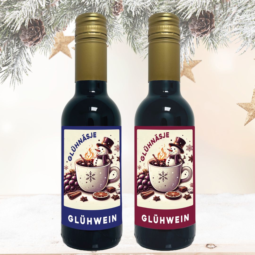 2x gratis Glühwein zum Probieren (Glühnäsje rot und weiß)