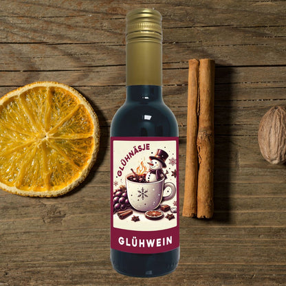 Glühwein aus Rotwein - rotes Glühnäsje (250 ml Portionsflasche)