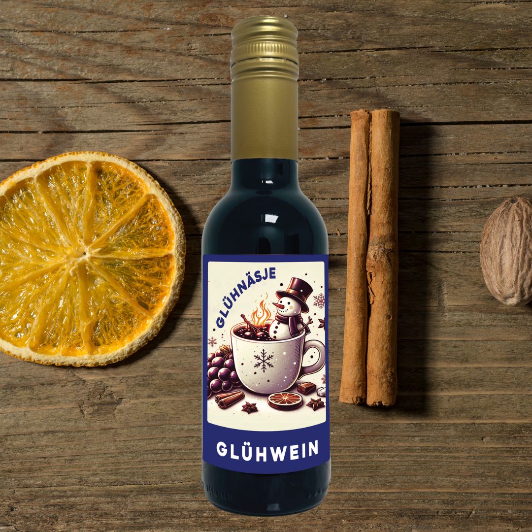 Glühwein aus Weißwein - weißes Glühnäsje (250 ml Portionsflasche)