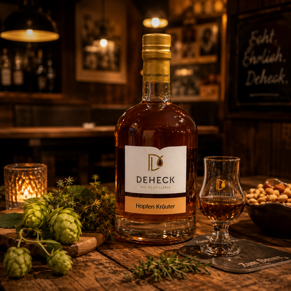 Hopfen Honig Kräuter Likör | Kräuter Schnaps mit fein-süßer Note | 50%