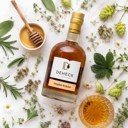 Hopfen Honig Kräuter Likör | Kräuter Schnaps mit fein-süßer Note | 50%
