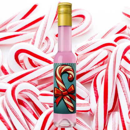 Zuckerstangen Likör | XMAS Candy Canes Likör mit Weihnachten Motiv Retro  | 15%