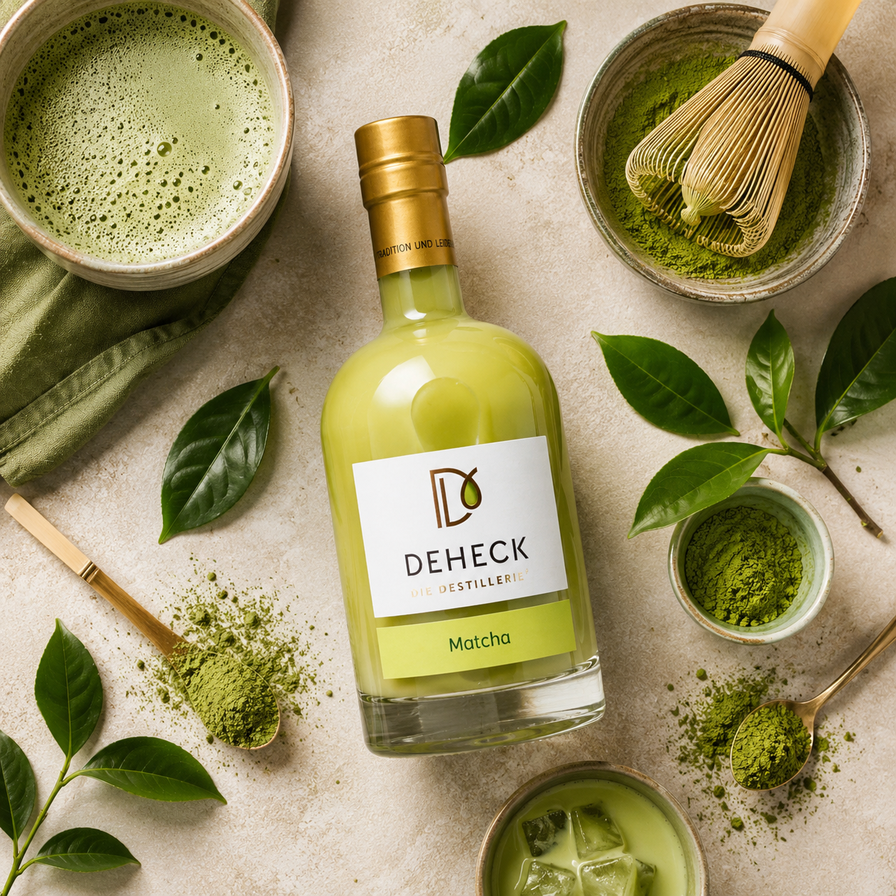 Matcha Likör | cremiger Matcha Latte Sahnelikör | 15%