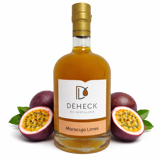 Maracuja Limes Likör | fruchtiger Maracuja Likör mit Fruchtpüree | 15%