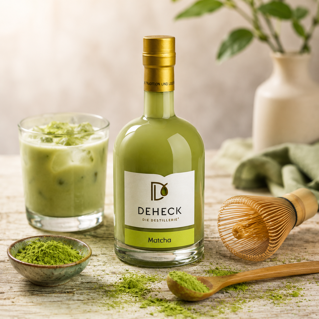 Matcha Likör | cremiger Matcha Latte Sahnelikör | 15%