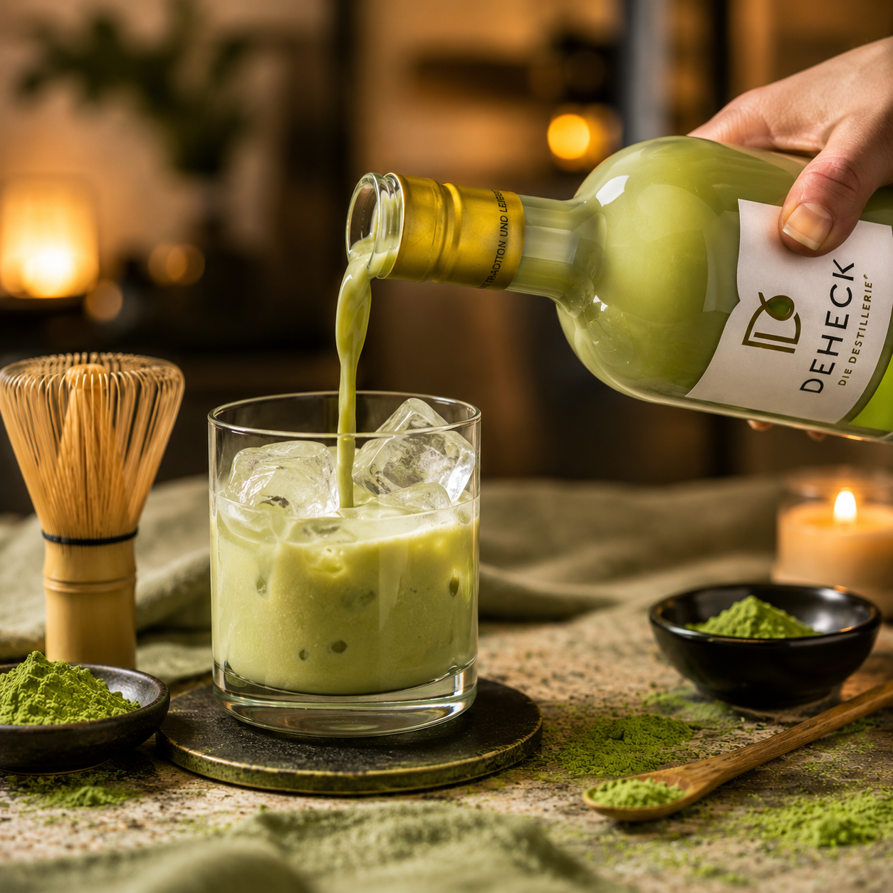 Matcha Likör | cremiger Matcha Latte Sahnelikör | 15%