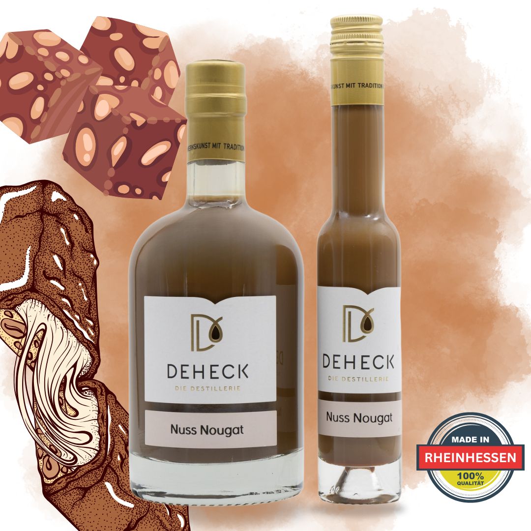 Nuss Nougat Sahnelikör | balancierter Nougat Likör mit nussiger Note | 15%