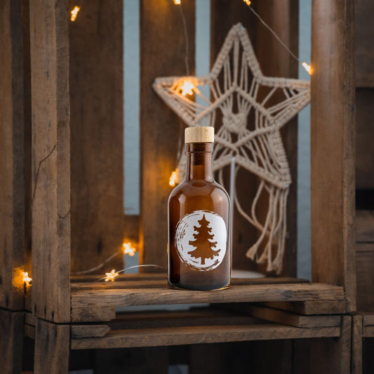Pflaumen Likör Winteredition Design Flasche | zimtig-fruchiger Weihnachtslikör | 18%