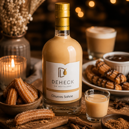 Churros Sahnelikör | cremiger Churro Likör wie das spanische Trend Gebäck | 15%