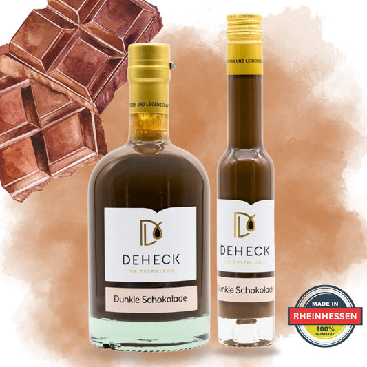 Dunkle Schokolade Sahnelikör | intensiver Schoko Likör in cremiger Sahne  | 15%