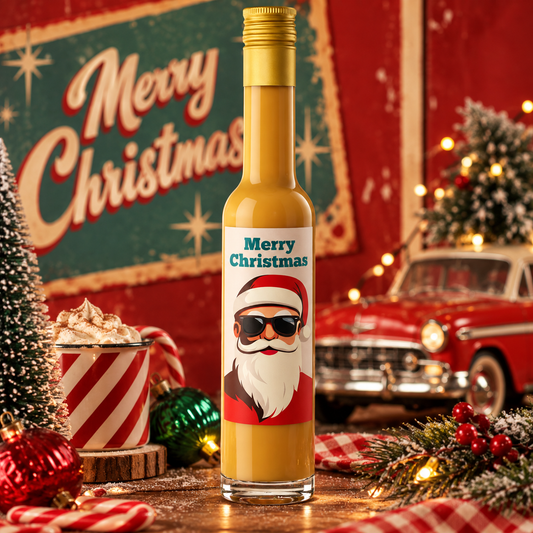 Spekulatius Likör | Weihnachtsmann Sahnelikör mit Santa Motiv Retro  | 15%