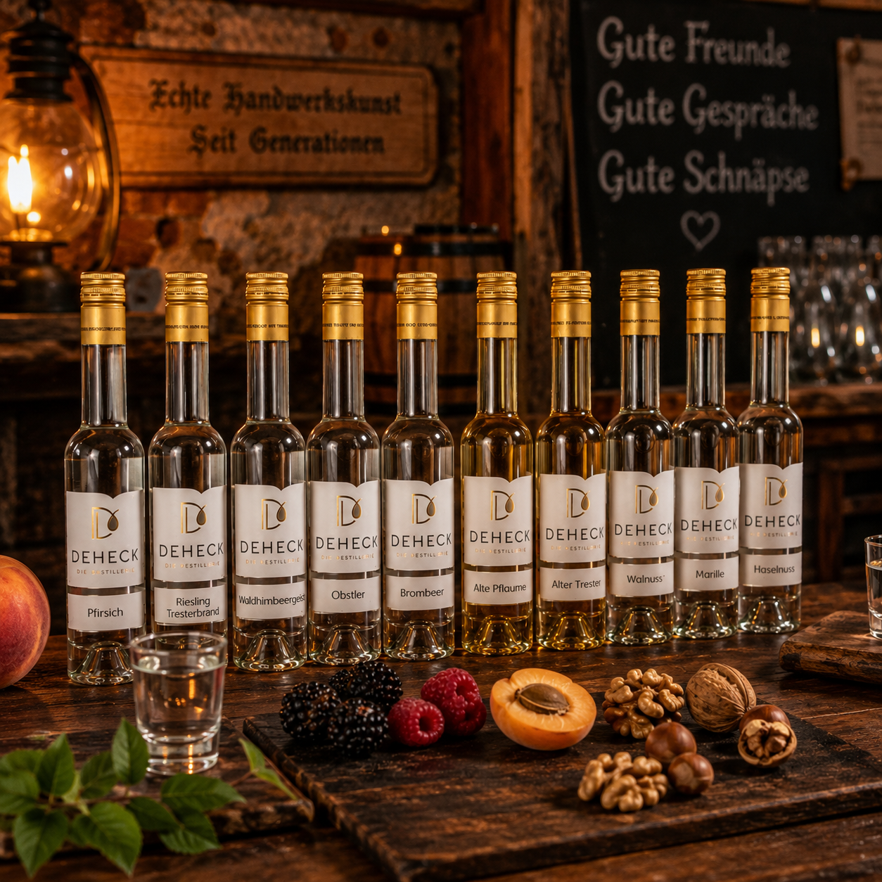Probierpaket Destillate "hochprozentig" | 10 x 0,1 L Brände und Spirituosen Set